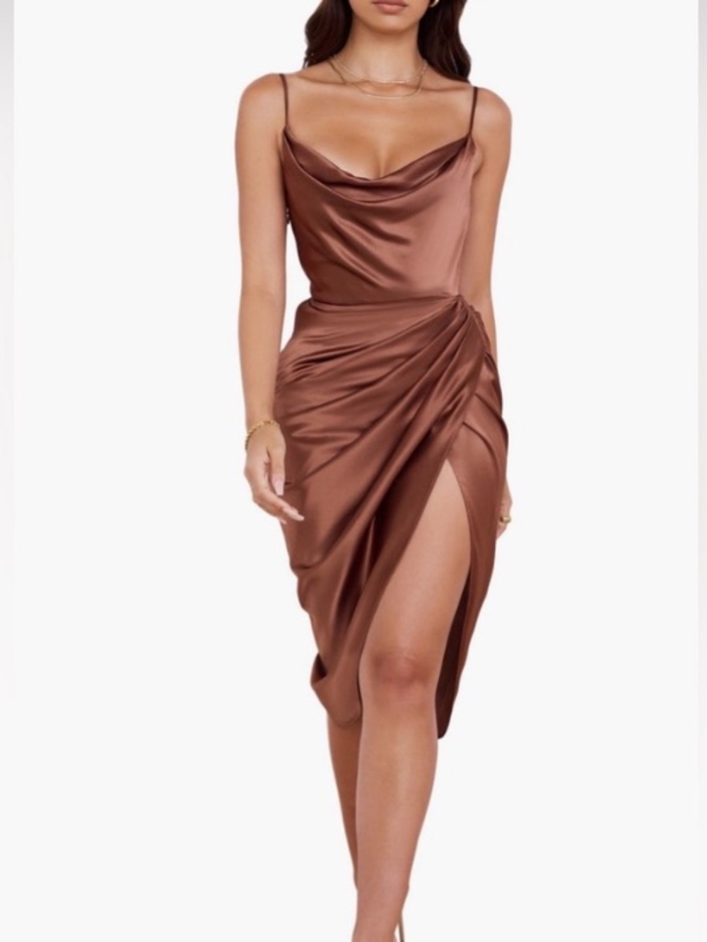 House of CB cowl neck dress